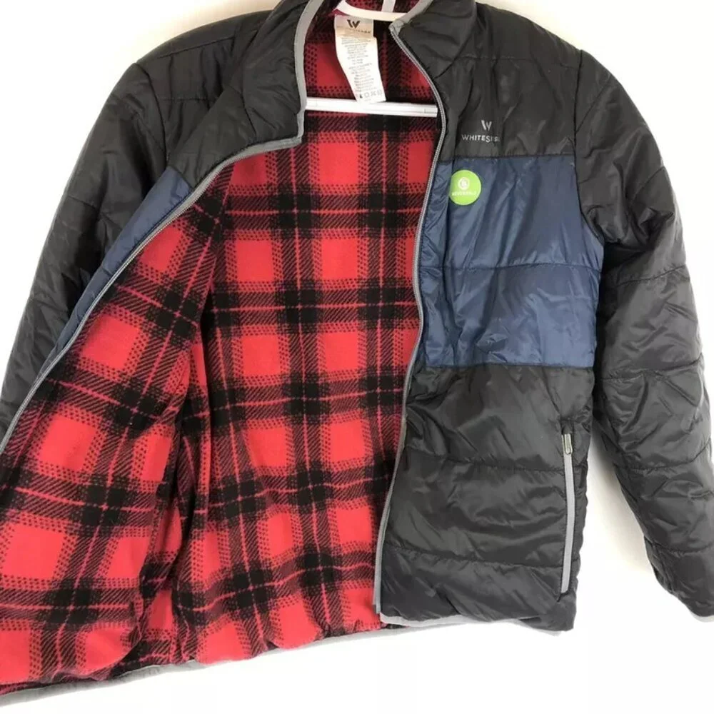 White Sierra Boy’s Size L Reversible Coat Red/Blue